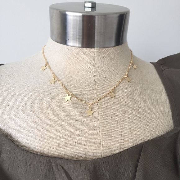 ❗️Last One❗️NWT Gold Star Choker Necklace - Picture 2 of 4